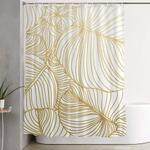 wilderness gold shower curtain 0
