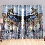 wildlife animal picture frame pattern blackout curtains gift idea house decor blackout window curtains 100 polyester 417 1079 0