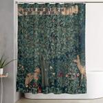 william morris greenery tapestry shower curtain 0