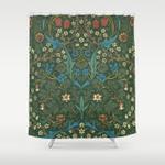 william morris quotblackthornquot 1 shower curtain 0