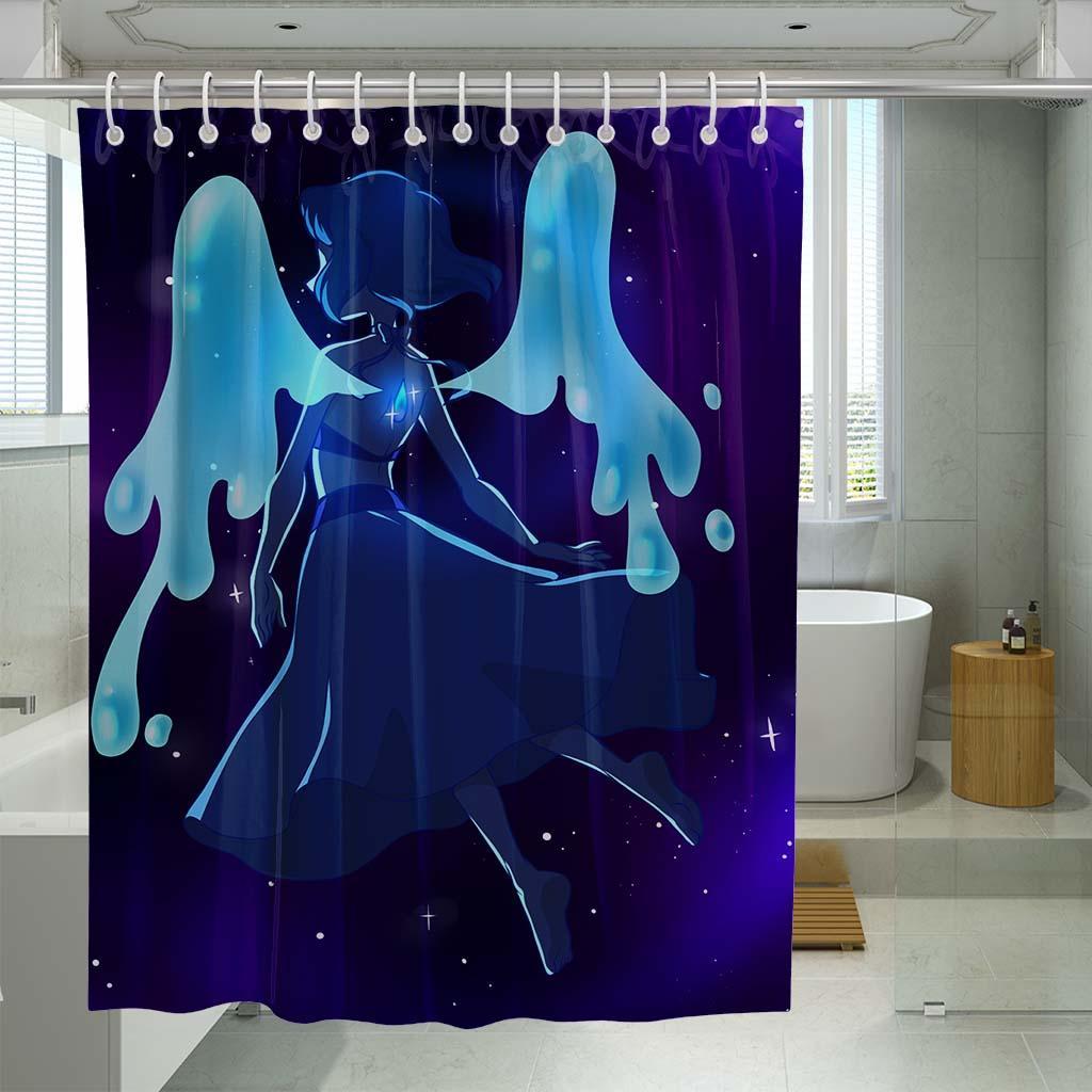 Wings Of Lapis Lazuli Cartoon Network Shower Curtain Set For Bathroom Decor Best Gift For Friends wings of lapis lazuli cartoon network shower curtains 0