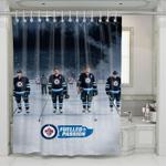 winnipeg jets great player shower curtains 0