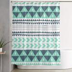 winter stripe shower curtain 0