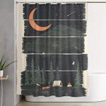 wish i was camping shower curtain 0