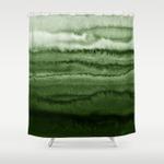 within the tides forest green by monika strigel shower curtain 0