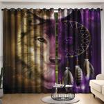 wolf dreamcatcher blackout curtains love wolf window curtains native wolf curtains fam gift idea blackout window curtains 100 polyester 41 7 107 9 0