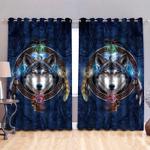 wolf native blackout curtains wolf home decoration wolf lovers gift blackout window curtains 100 polyester 41 7 107 9 0