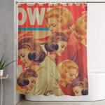 woman power shower curtain 0