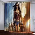 wonder woman pattern curtains blackout window drapes 0