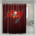 wood tampa bay bucccaneers flag shower curtains 0