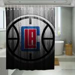 woods la clappers logo shower curtains 0