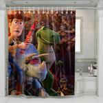 woody and friends toys story 4 shower curtains 0