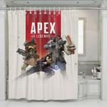 wraith and friends apex legends shower curtains 0