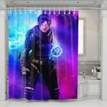 wraith with the power shower curtains 0