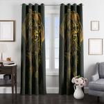 yellow dog window curtains 0