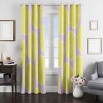 yellow lemon fruit window curtain 0