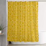 yellow modernist shower curtain 0