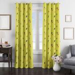 yellow pikachu thunder light window curtain 0