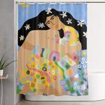 yin yang shower curtain 0