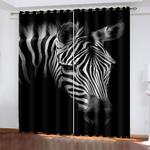 zebra curtains blackout window drapes 0