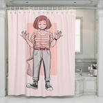 zero gravity uraraka san artsy shower curtains 0