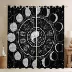 zodiac blackout curtain moon circle window curtains 12 signs of the zodiac curtains home hanging decorations blackout window curtains 100 polyester 41 7 107 9 0