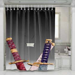 Zoro Katana Onepiece Shower Curtain Set Bathroom Set For Bathroom Decor Best Gift For Friends