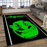 anthrax band thrash metal music for metalhead carpet rectangle area rug for living room home room decor gift for fans dark room atr20