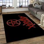 anthrax band thrash metal music for metalhead carpet rectangle area rug for living room home room decor gift for fans dark room atr38