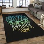 anthrax band thrash metal music for metalhead carpet rectangle area rug for living room home room decor gift for fans dark room atr5