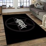 anthrax band thrash metal music for metalhead carpet rectangle area rug for living room home room decor gift for fans dark room atr6