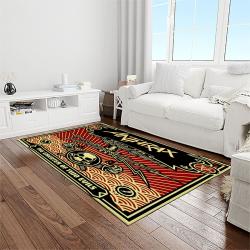anthrax band thrash metal music for metalhead carpet rectangle area rug for living room home room decor gift for fans light room atr10