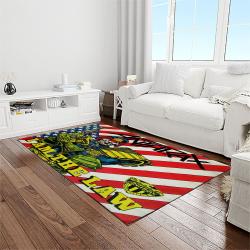 anthrax band thrash metal music for metalhead carpet rectangle area rug for living room home room decor gift for fans light room atr11