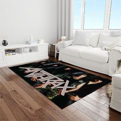 anthrax band thrash metal music for metalhead carpet rectangle area rug for living room home room decor gift for fans light room atr13