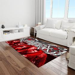 anthrax band thrash metal music for metalhead carpet rectangle area rug for living room home room decor gift for fans light room atr19