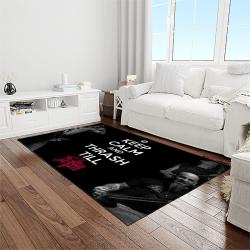 anthrax band thrash metal music for metalhead carpet rectangle area rug for living room home room decor gift for fans light room atr2
