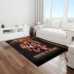 anthrax band thrash metal music for metalhead carpet rectangle area rug for living room home room decor gift for fans light room atr29