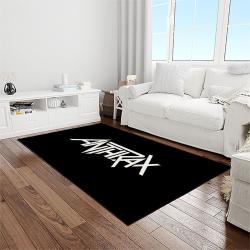 anthrax band thrash metal music for metalhead carpet rectangle area rug for living room home room decor gift for fans light room atr37