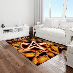 anthrax band thrash metal music for metalhead carpet rectangle area rug for living room home room decor gift for fans light room atr40