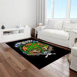 anthrax band thrash metal music for metalhead carpet rectangle area rug for living room home room decor gift for fans light room atr41