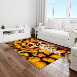 anthrax band thrash metal music for metalhead carpet rectangle area rug for living room home room decor gift for fans light room atr7