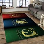attack on titan anime manga cartoon character carpet rectangle area rug for living room home room decor gift for fans dark room aot1