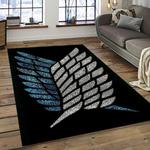 attack on titan anime manga cartoon character carpet rectangle area rug for living room home room decor gift for fans dark room aot2