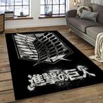 attack on titan anime manga cartoon character carpet rectangle area rug for living room home room decor gift for fans dark room aot6