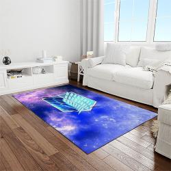 attack on titan anime manga cartoon character carpet rectangle area rug for living room home room decor gift for fans light room aot5