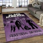 black sabbath band heavy metal music metalheads carpet rectangle area rug for living room home room decor gift for fans dark room bsb13