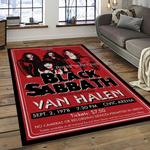 black sabbath band heavy metal music metalheads carpet rectangle area rug for living room home room decor gift for fans dark room bsb27