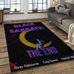black sabbath band heavy metal music metalheads carpet rectangle area rug for living room home room decor gift for fans dark room bsb8