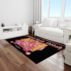 black sabbath band heavy metal music metalheads carpet rectangle area rug for living room home room decor gift for fans light room bsb17