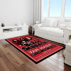 black sabbath band heavy metal music metalheads carpet rectangle area rug for living room home room decor gift for fans light room bsb27